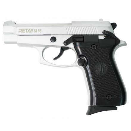 СХП Охолощенный пистолет Retay Mod 84 Beretta 84FS, кал. 9 мм, хром
